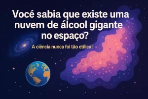 🌌 Você sabia que existe uma nuvem de álcool gigante no espaço?